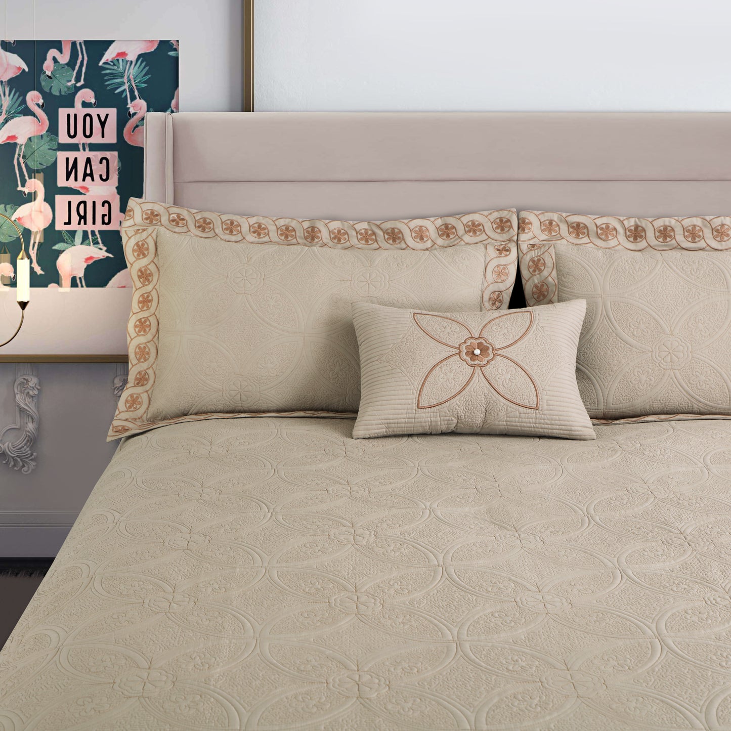 Horizon BedSpread -Double Bed (100x108inches) with two Pillow covers