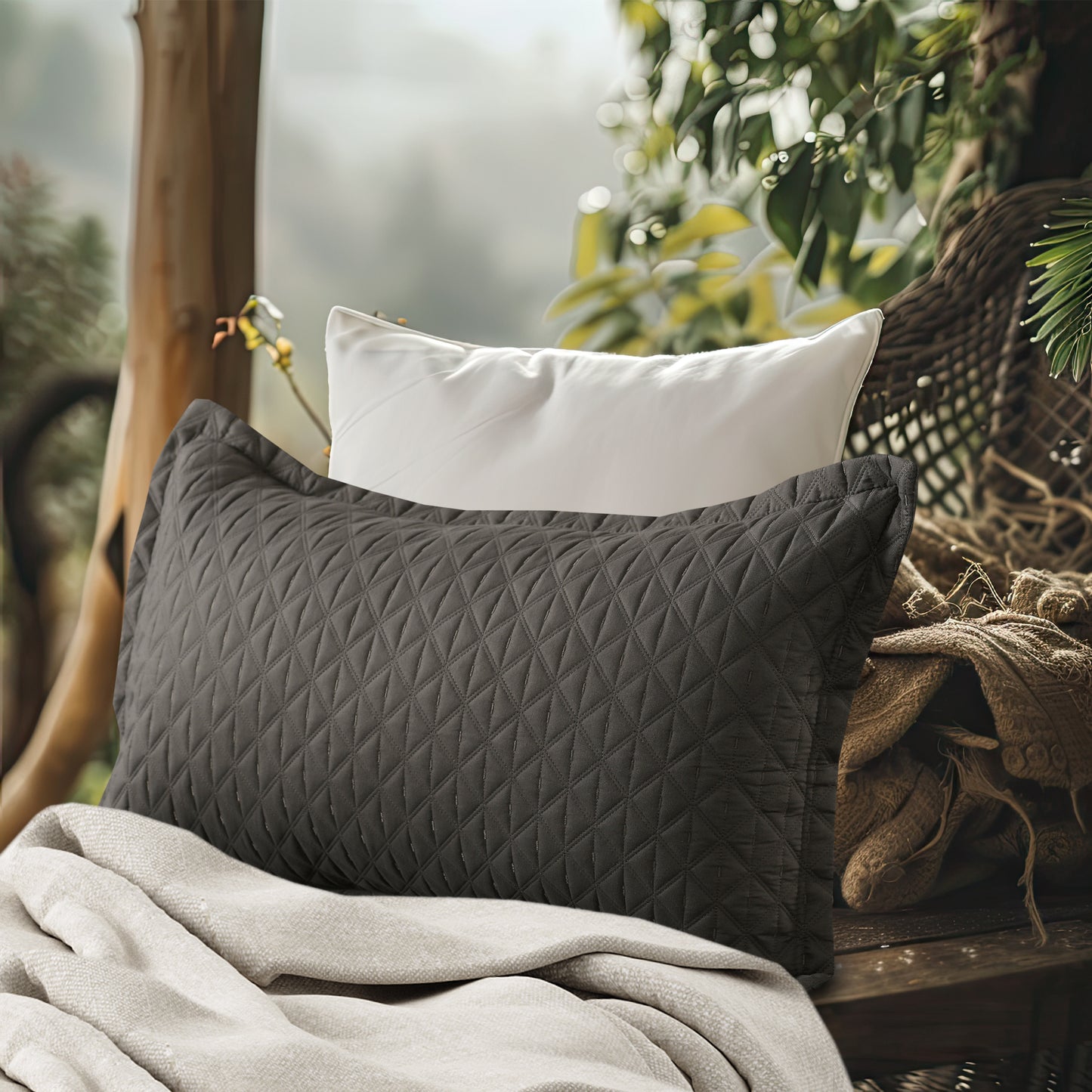 Ember BedSpread -Double Bed (100x108inches) with two Pillow covers