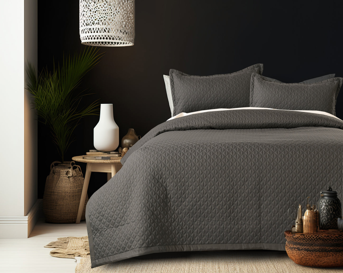 Ember BedSpread -Double Bed (100x108inches) with two Pillow covers