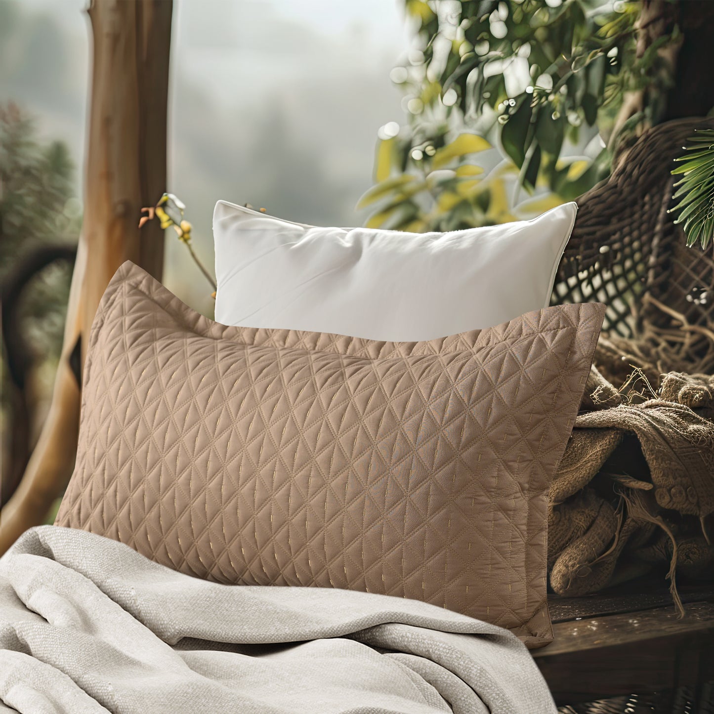 Ember BedSpread -Double Bed (100x108inches) with two Pillow covers