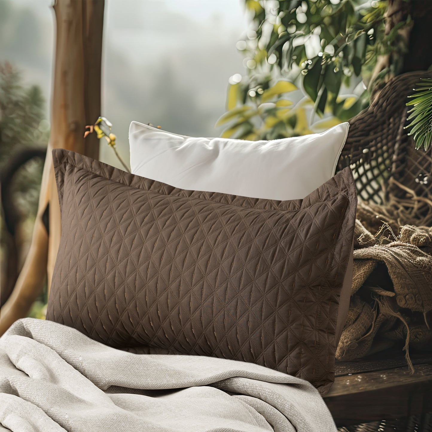 Ember BedSpread -Double Bed (100x108inches) with two Pillow covers