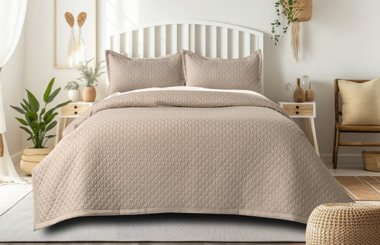 Ember BedSpread -Double Bed (100x108inches) with two Pillow covers