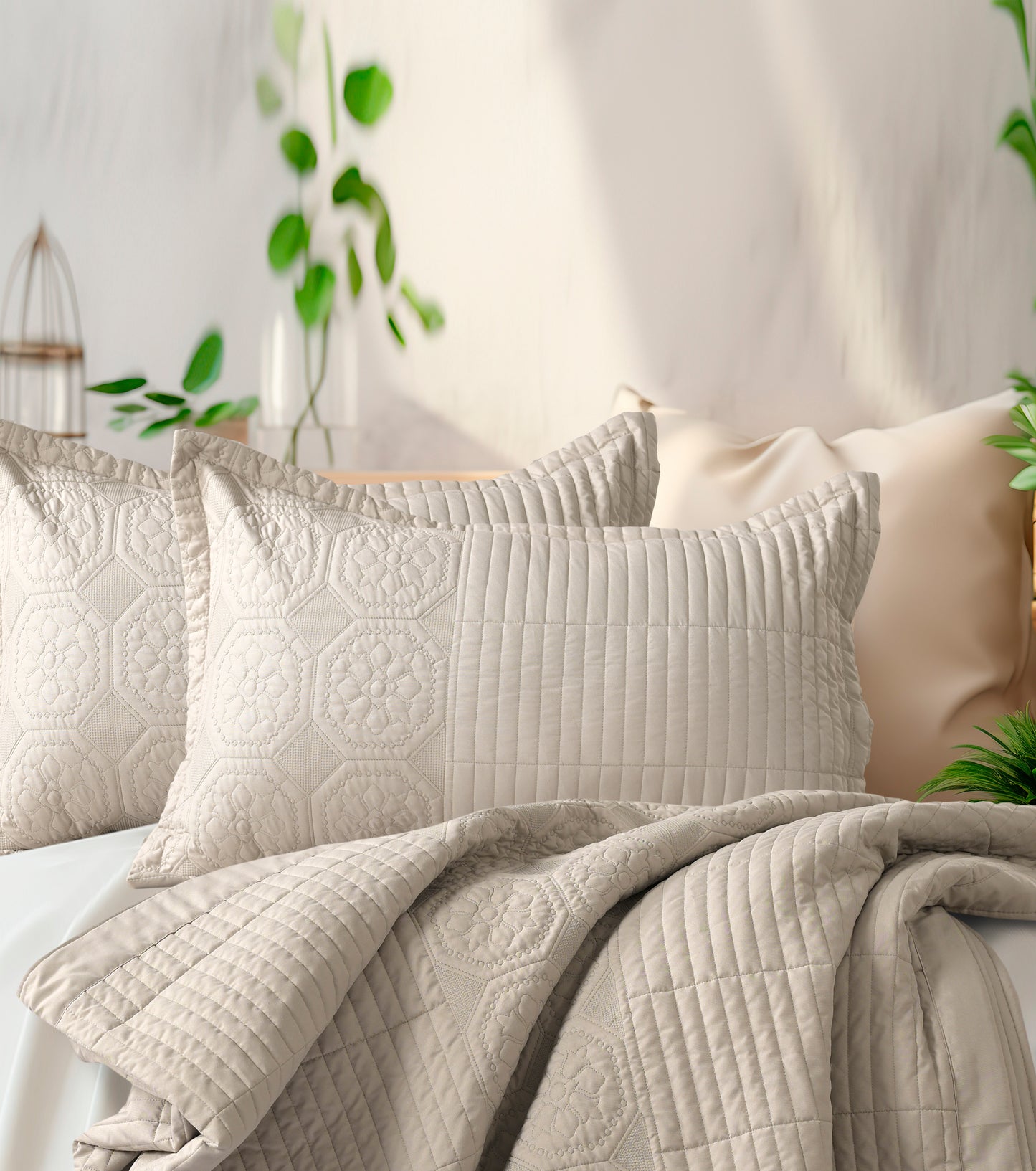 Iconic BedSpread -Double Bed (90x100 inches) with two Pillow covers