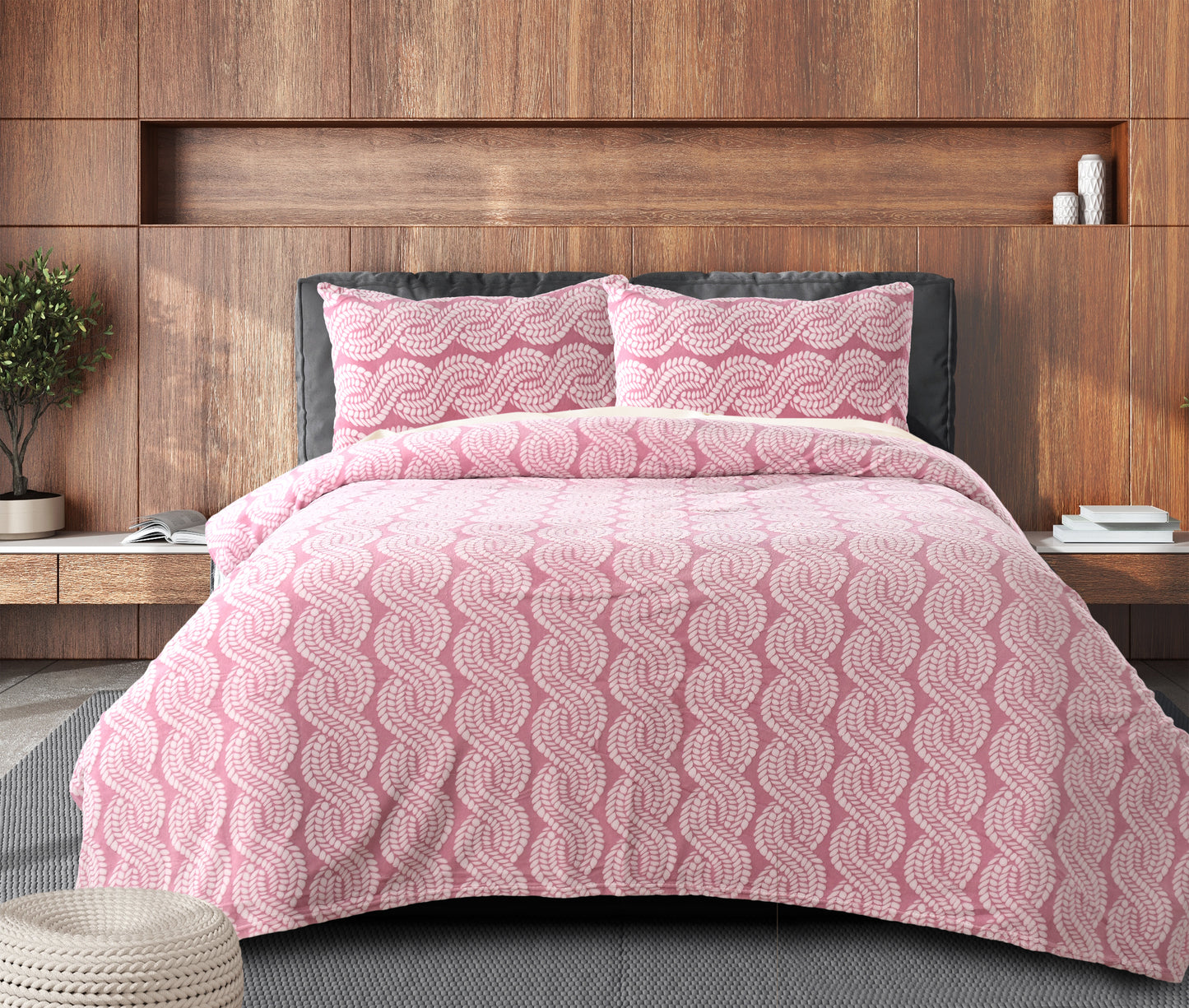 Porto Winter Bedsheet -King Size (100x108 inches) with two Pillow Covers