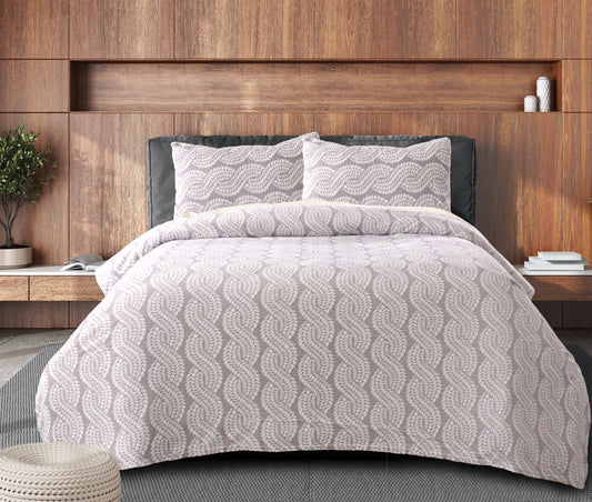 Porto Winter Bedsheet -King Size (100x108 inches) with two Pillow Covers