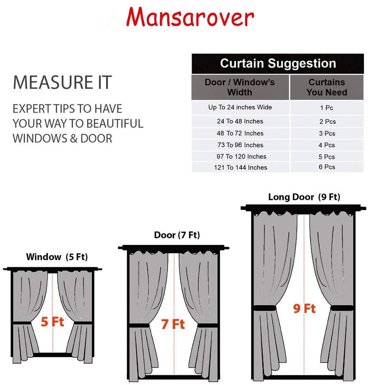 MNS  Capri Lotus Door Curtain