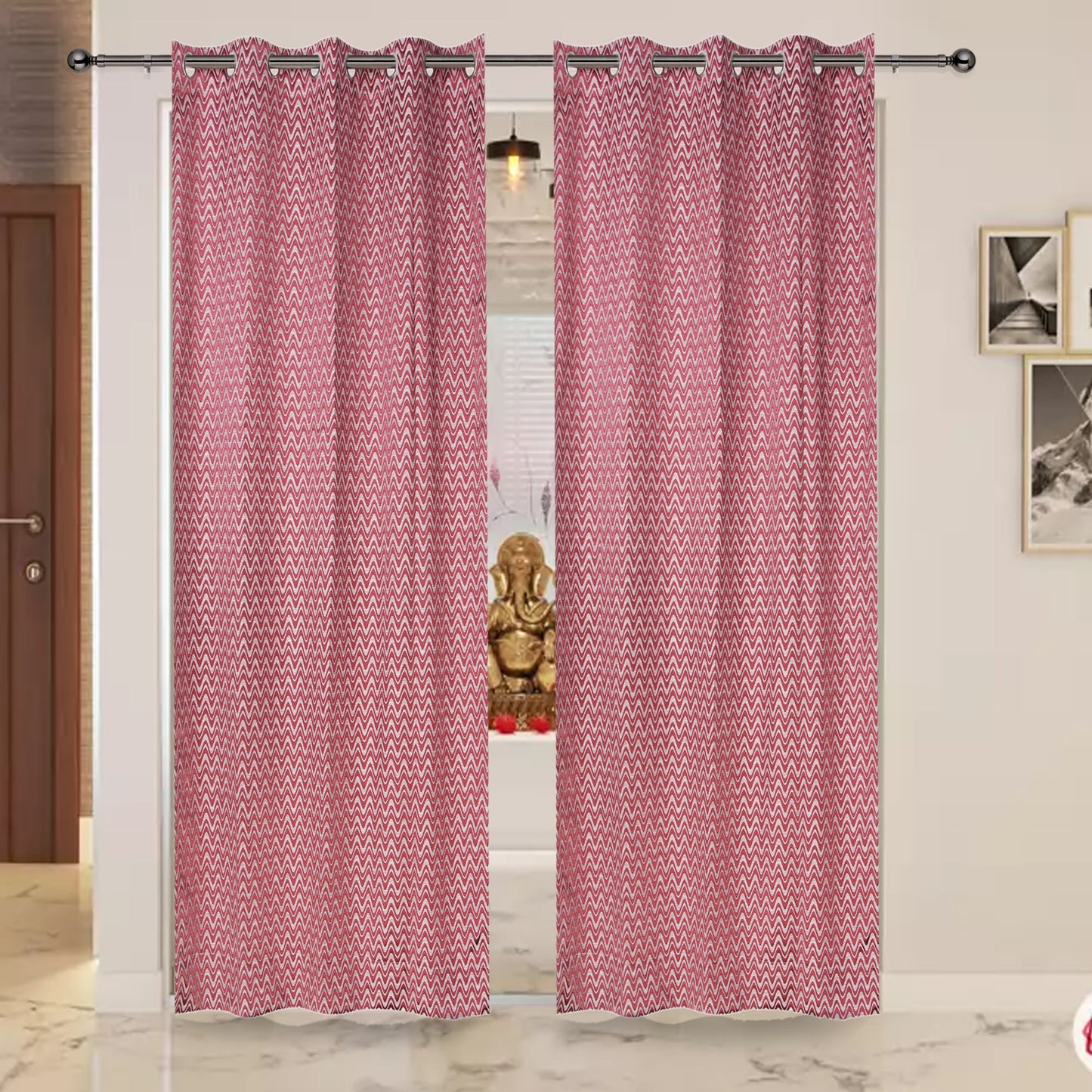MNS  Capri Zig Zag Door Curtain