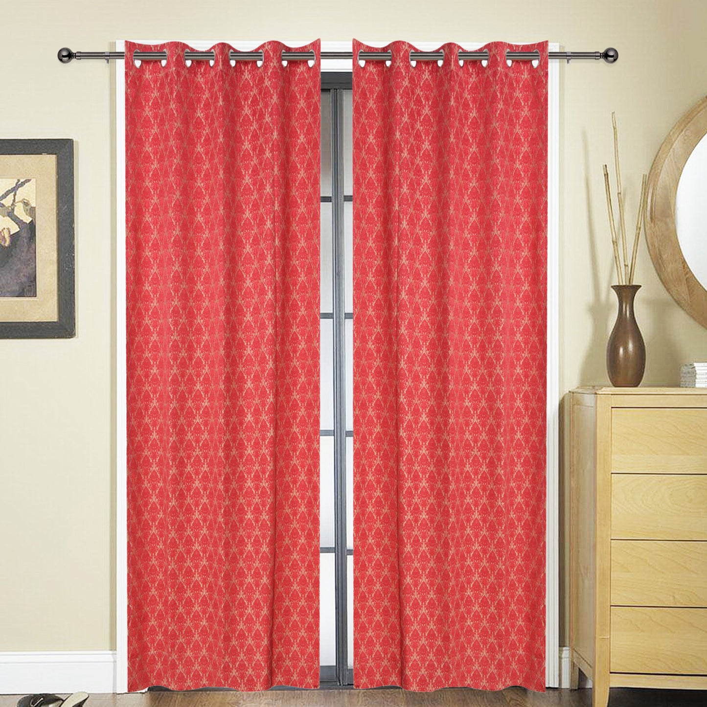 MNS  Capri Rose Door Curtain