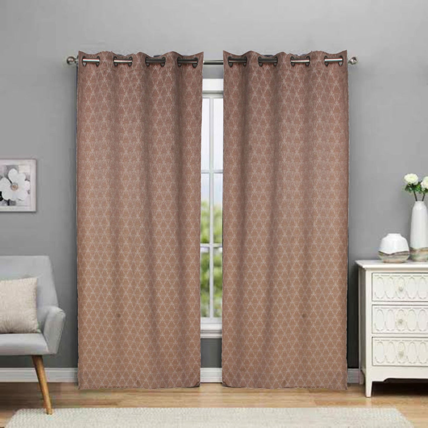 MNS  Capri Rose Door Curtain