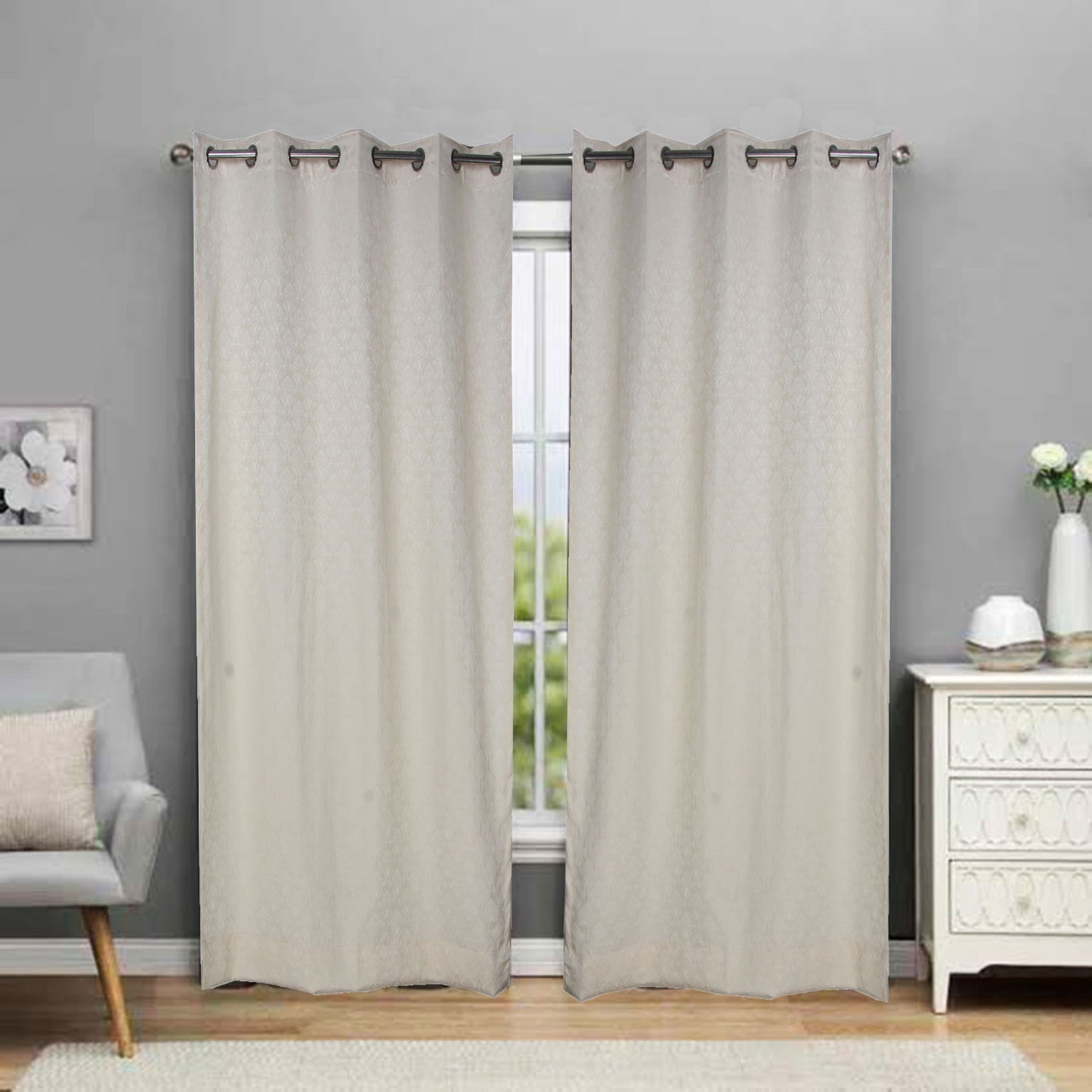 MNS  Capri Floral Door Curtain