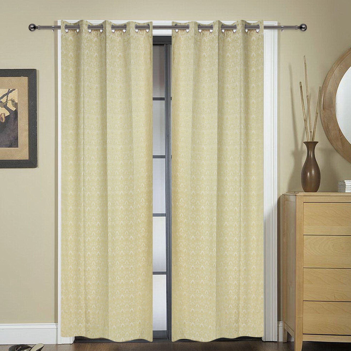 MNS  Capri Floral Door Curtain