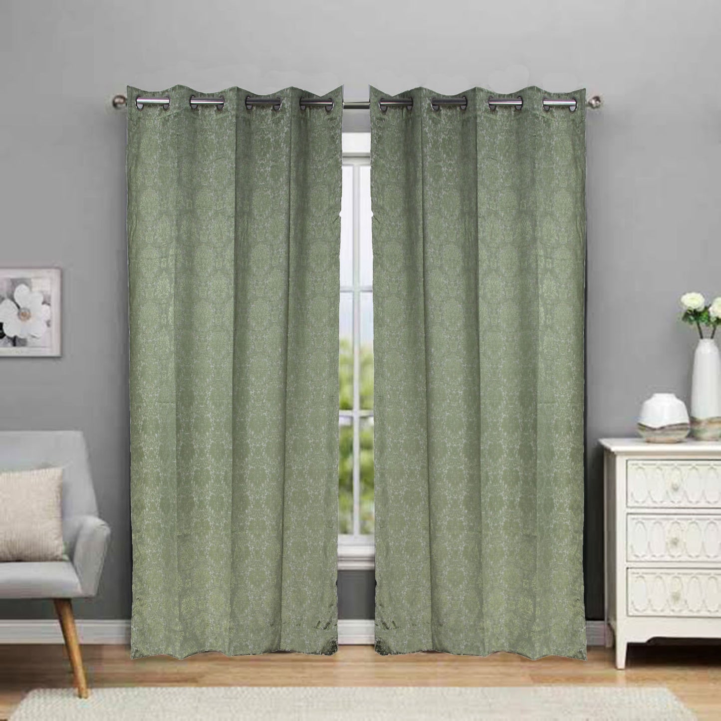 MNS  Capri Lotus Door Curtain