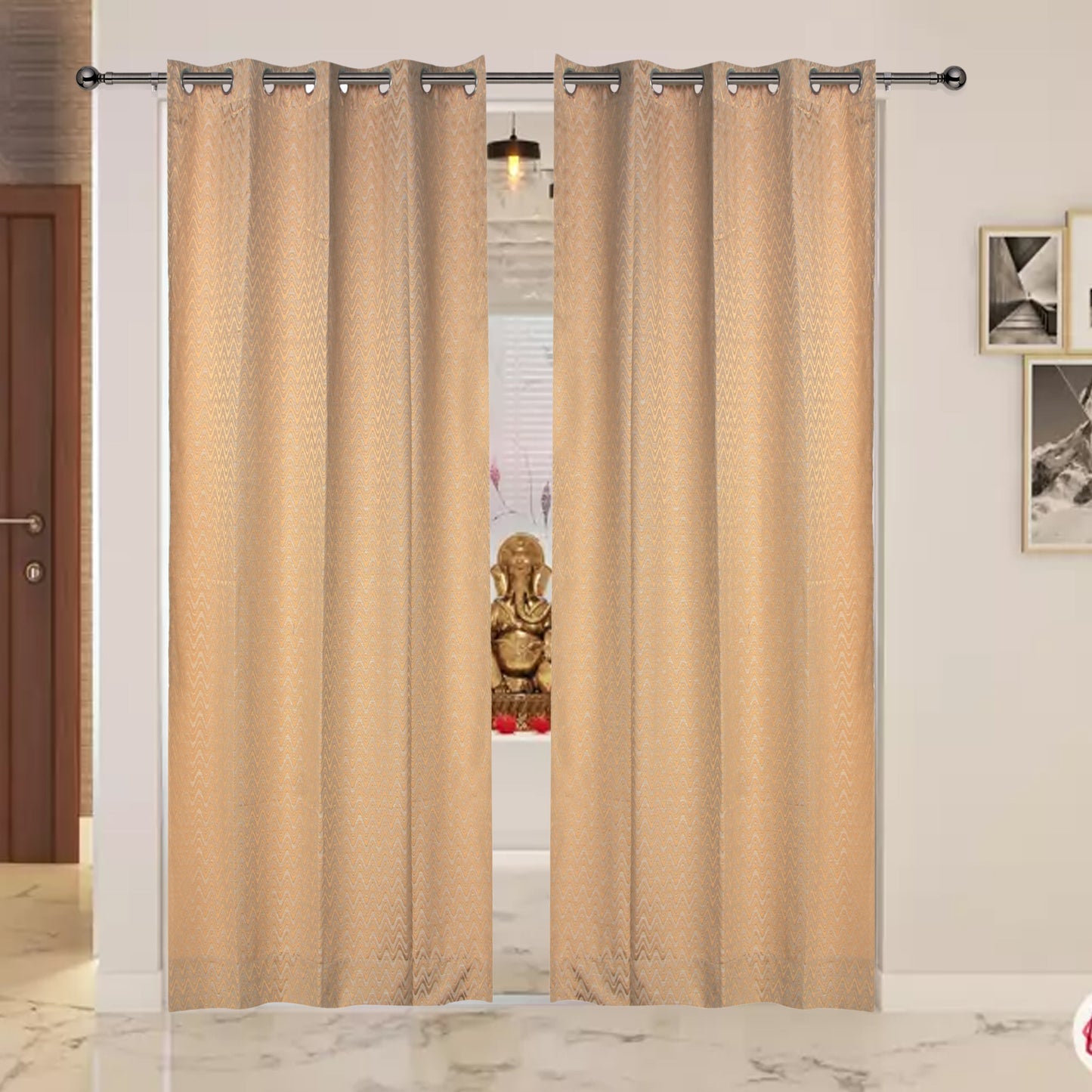 MNS  Capri Zig Zag Door Curtain