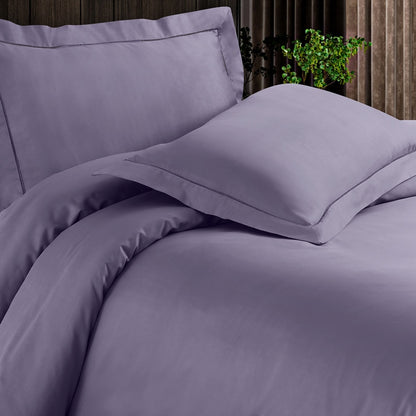 Classic Solid Cotton Bed Sheet - 300 TC with two Pillow covers