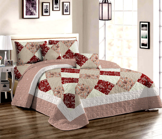 Brooklyn BedSpread -Double Bed (90x100 inches) with two Pillow covers