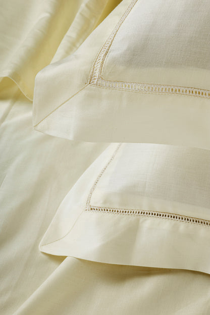 Classic Solid Cotton Bed Sheet - 300 TC with two Pillow covers