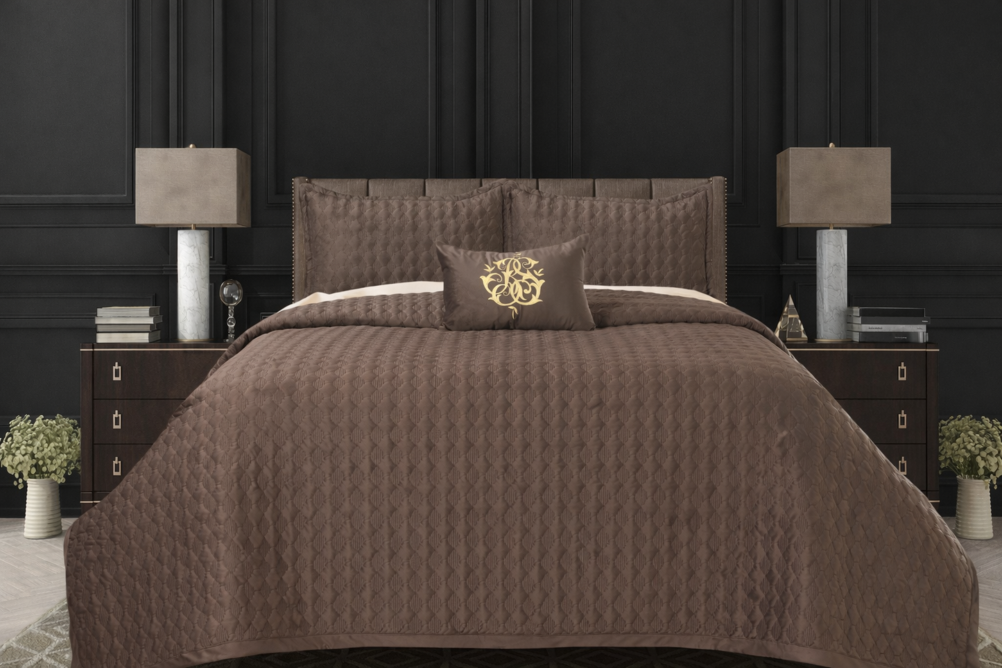 Atena BedSpread -Double Bed (100x108inches) with two Pillow covers