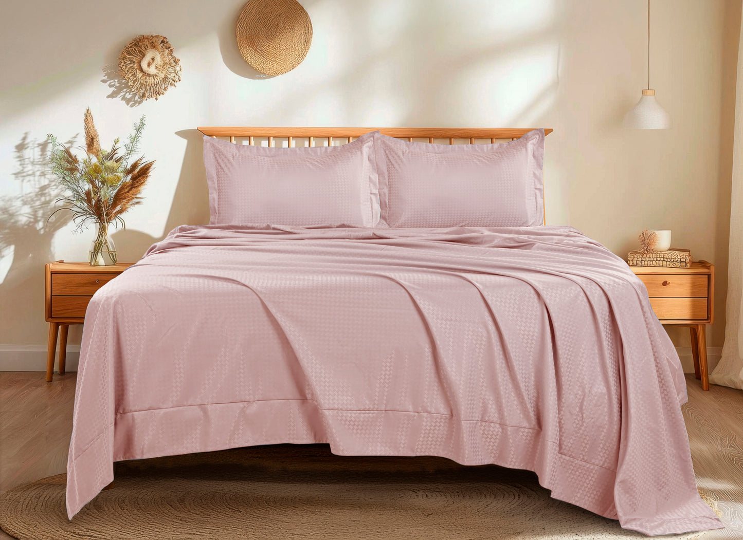 Essence Bedsheet -King Size (108x108 inches) - with two Pillow Covers