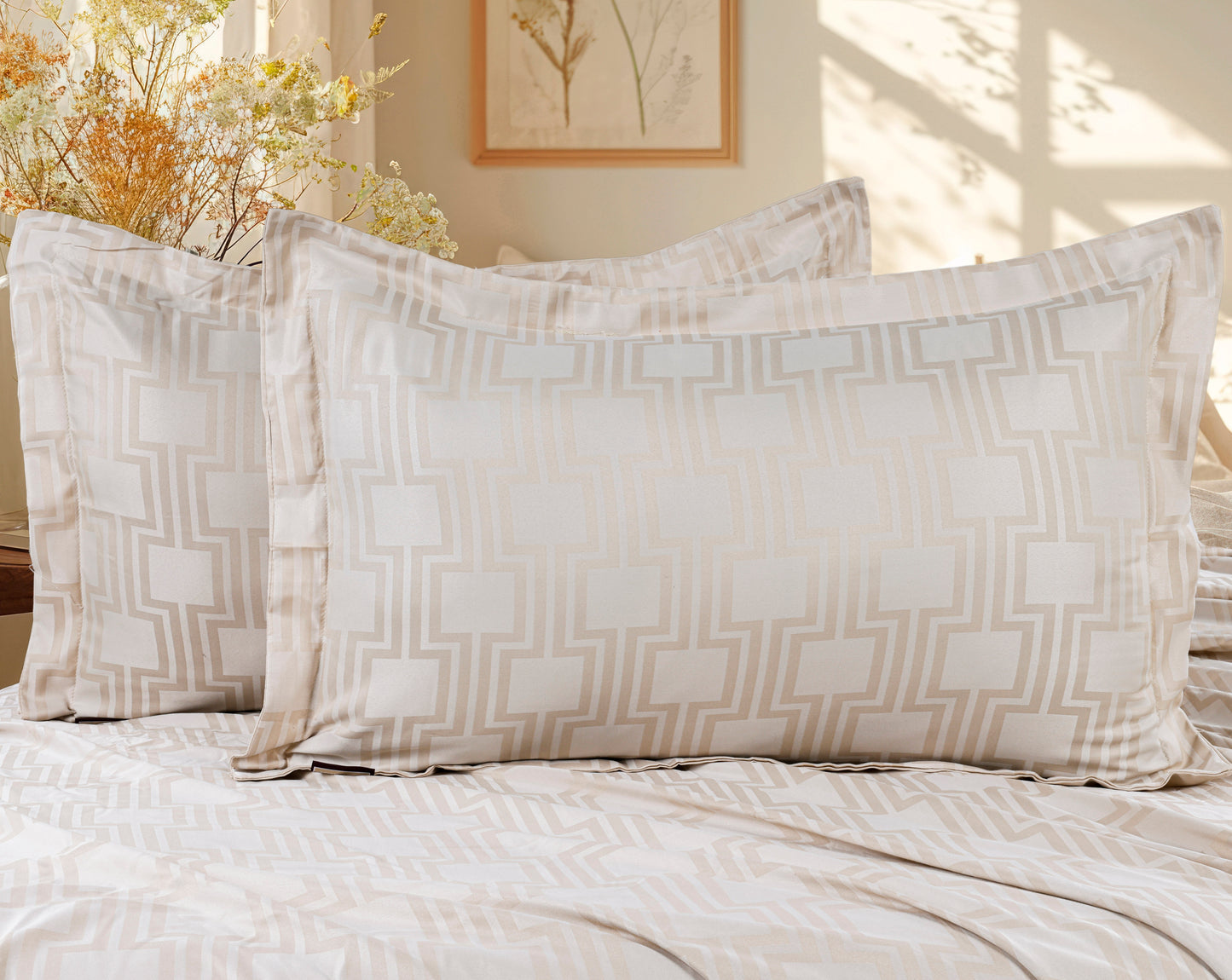 Essence Bedsheet -King Size (108x108 inches) - with two Pillow Covers