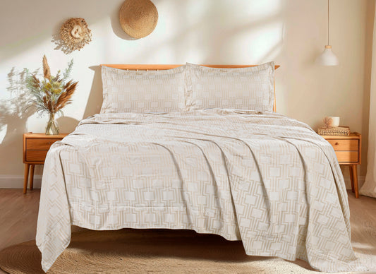 Essence Bedsheet -King Size (108x108 inches) - with two Pillow Covers