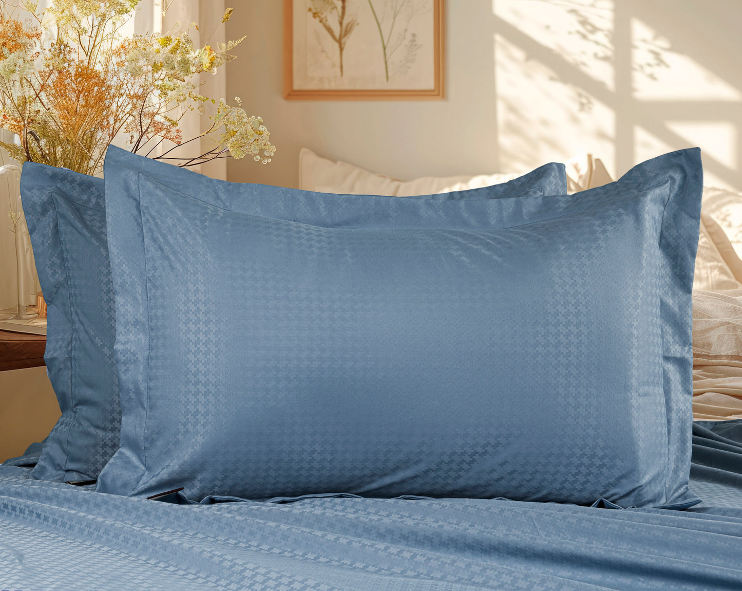 Essence Bedsheet -King Size (108x108 inches) - with two Pillow Covers