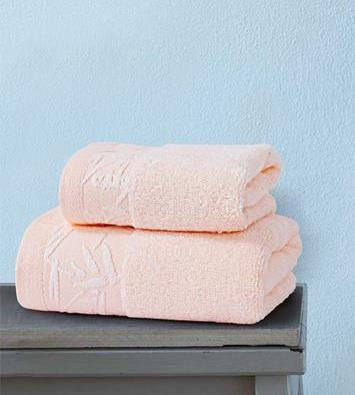 Spread   Bamboo Towel - Peach 'High Absorbent & Super Soft 360 GSM