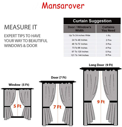MNS  Capri Rose Door Curtain