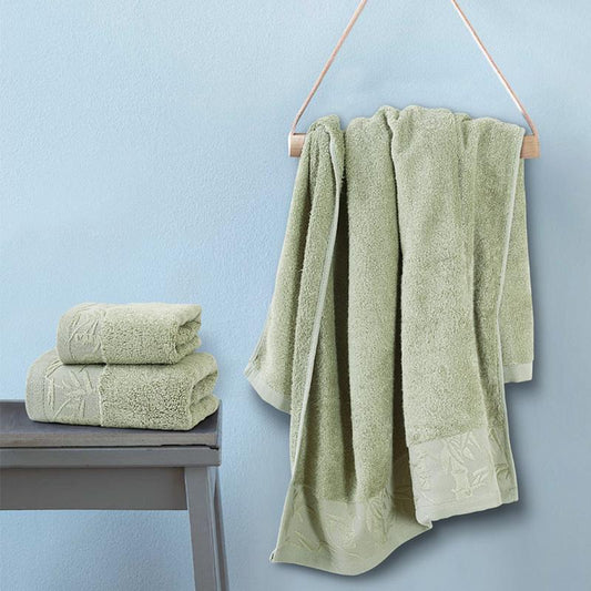 Spread Bamboo Towel - Olive 'High Absorbent & Super Soft 360 GSM